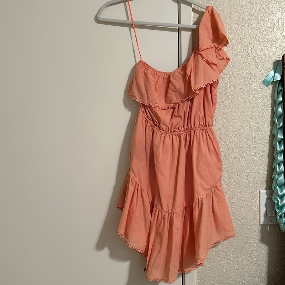 Free People One Shoulder Dress in Pink - Picture 3 of 6